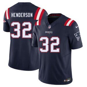 Mens Big Tall 4XL 5XL 6XL TreVeyon Henderson Navy Jersey Stitched
